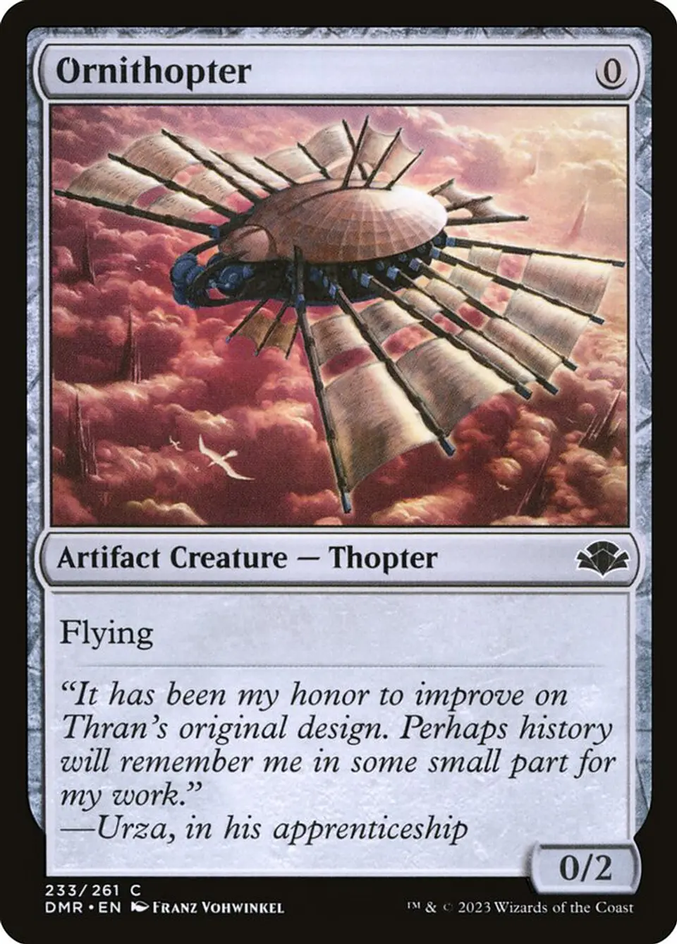 Ornithopter | Inglés | NM | DMR 1