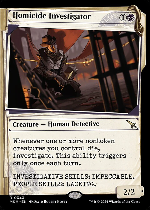 Homicide Investigator (Showcase) | Español | NM | MKM