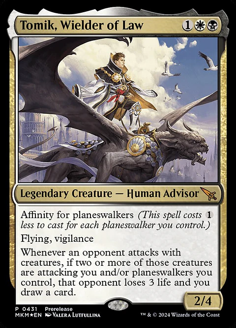 Tomik, Wielder of Law (Launch foil) | Español | NM | MKM