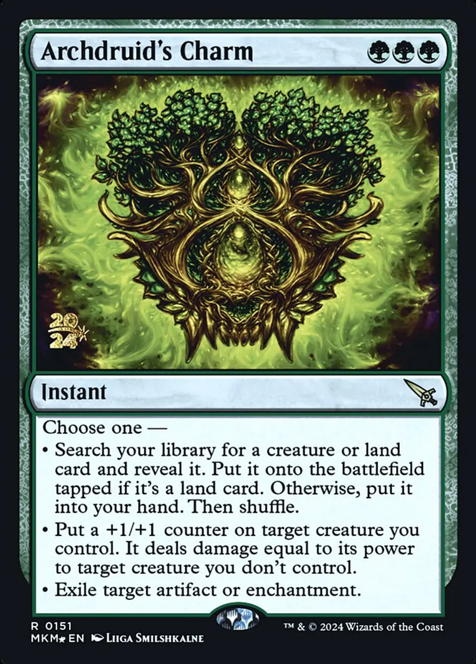 Archdruid's Charm (Launch foil) | Español | NM | PMKM 1
