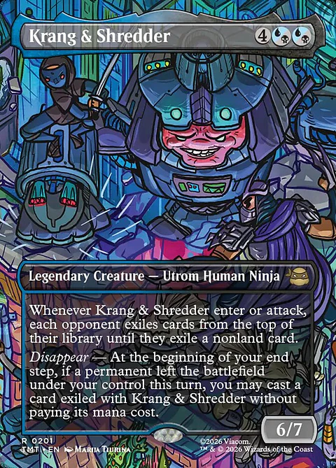 Krang & Shredder (Borderless) | Inglés | NM | TMT