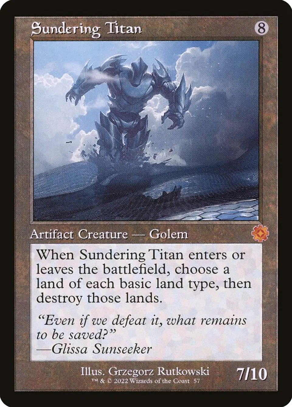 Sundering Titan (Retro Frame foil) | Español | NM | BRR 1