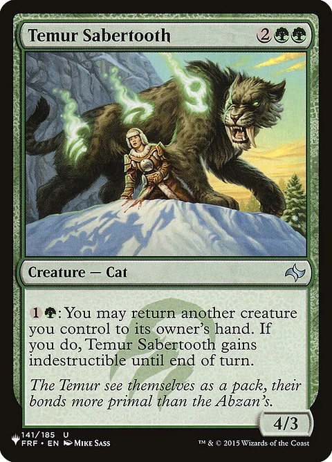 Temur Sabertooth | Inglés | NM | PLST