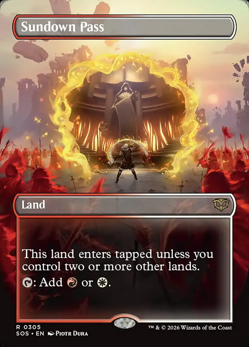 Sundown Pass (Borderless) | Inglés | NM | SOS 1