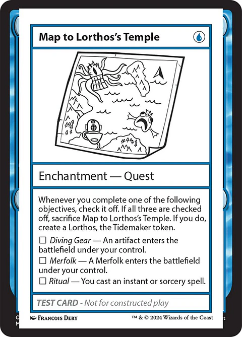 Map to Lorthos's Temple | Inglés | NM | MB2