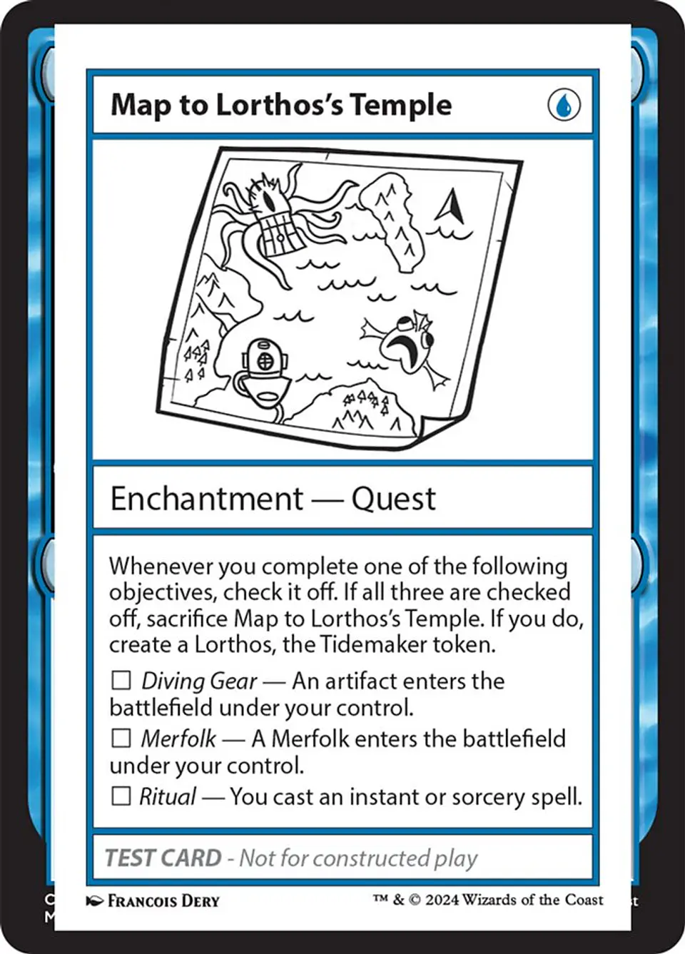 Map to Lorthos's Temple | Inglés | NM | MB2 1