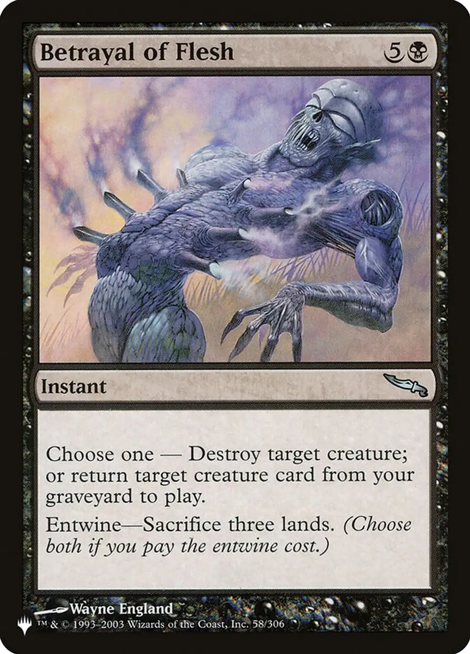 Betrayal of Flesh | Inglés | NM | PLST 1