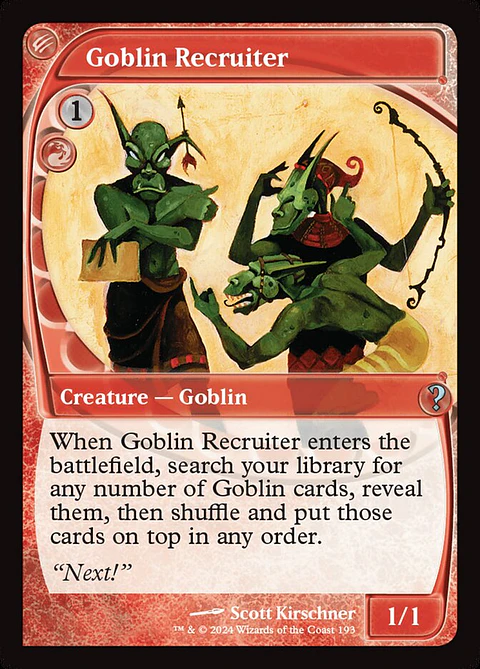 Goblin Recruiter | Inglés | NM | MB2
