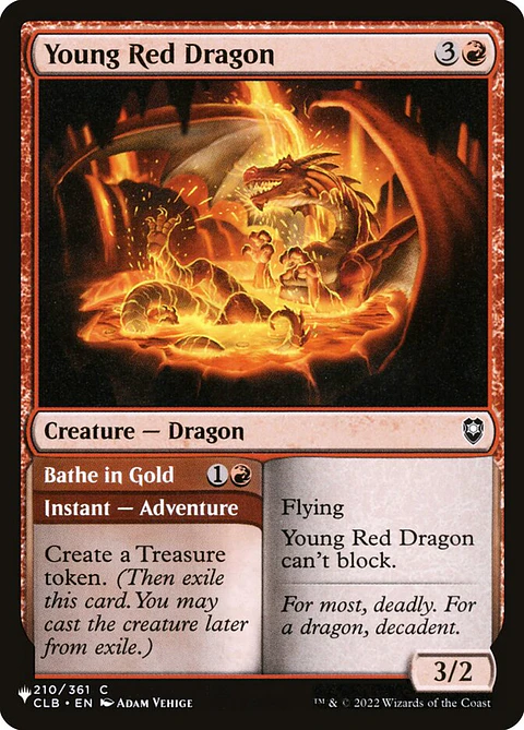 Young Red Dragon // Bathe in Gold | Inglés | NM | PLST