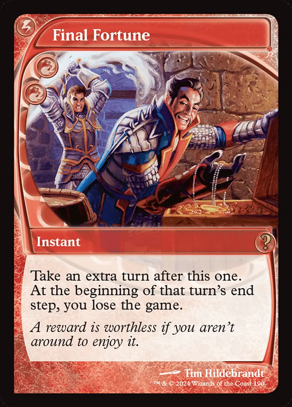 Final Fortune | Inglés | NM | MB2 1