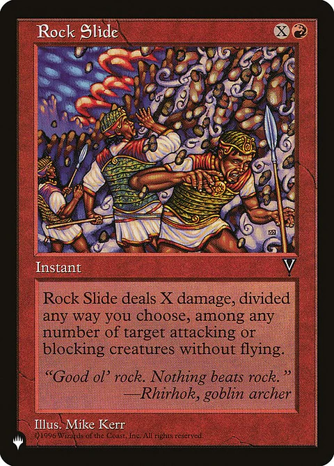 Rock Slide (Retro Frame) | Inglés | NM | PLST
