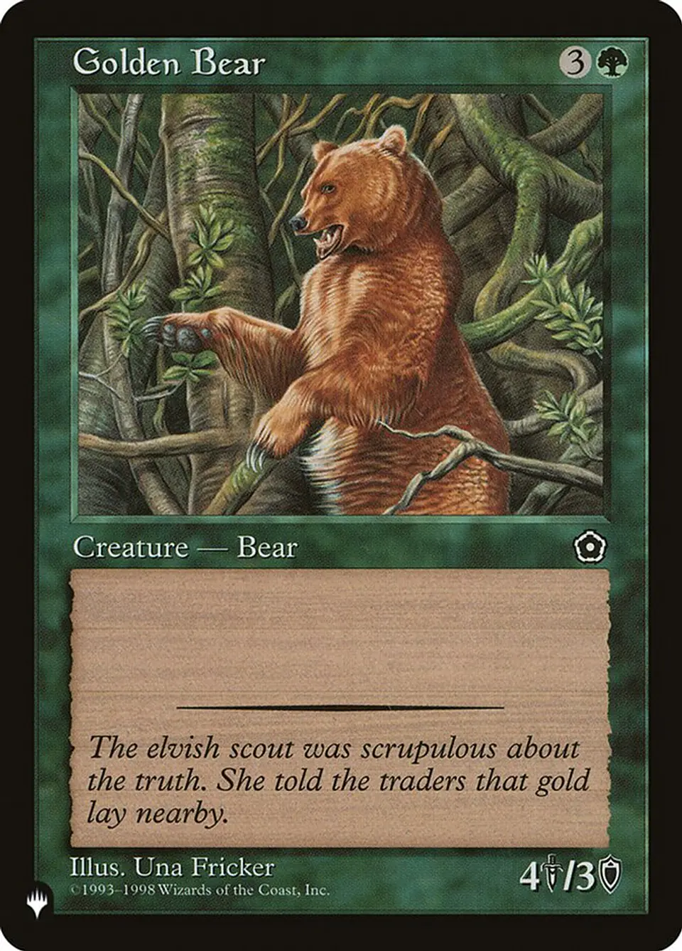 Golden Bear (Retro Frame) | Inglés | NM | PLST 1