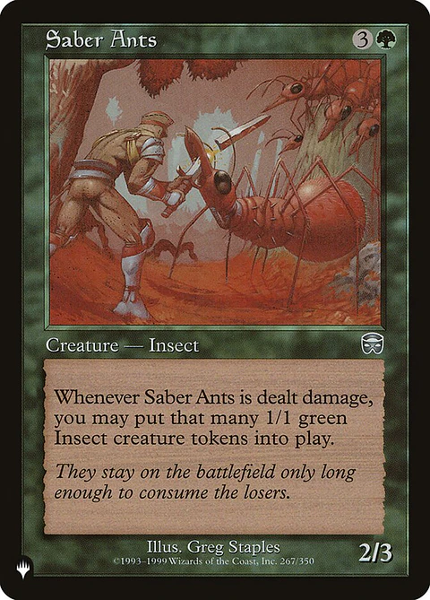 Saber Ants (Retro Frame) | Inglés | NM | PLST