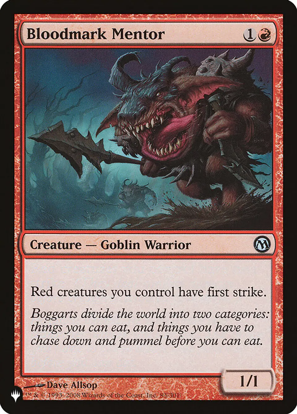 Bloodmark Mentor | Inglés | NM | PLST 1