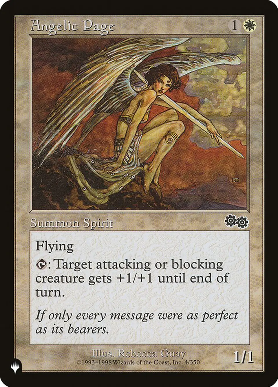 Angelic Page (Retro Frame) | Inglés | NM | PLST 1