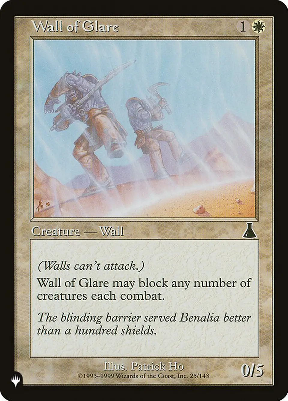 Wall of Glare (Retro Frame) | Inglés | NM | PLST 1