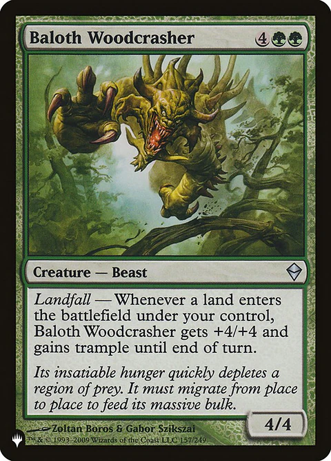 Baloth Woodcrasher | Inglés | NM | PLST