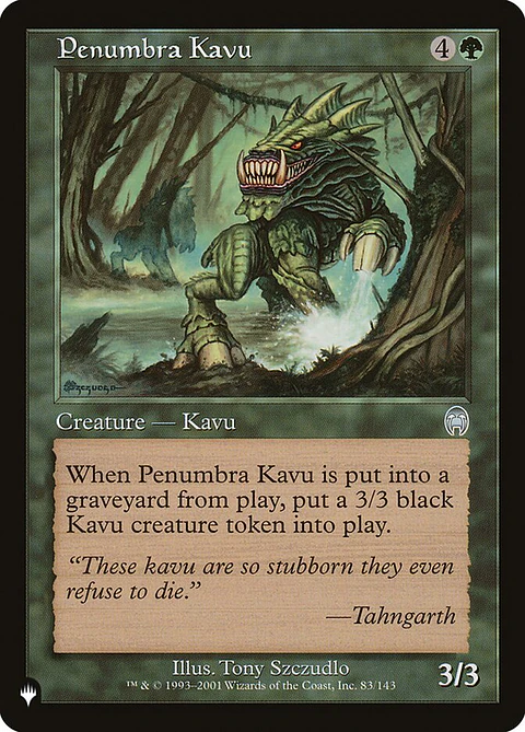 Penumbra Kavu (Retro Frame) | Inglés | NM | PLST