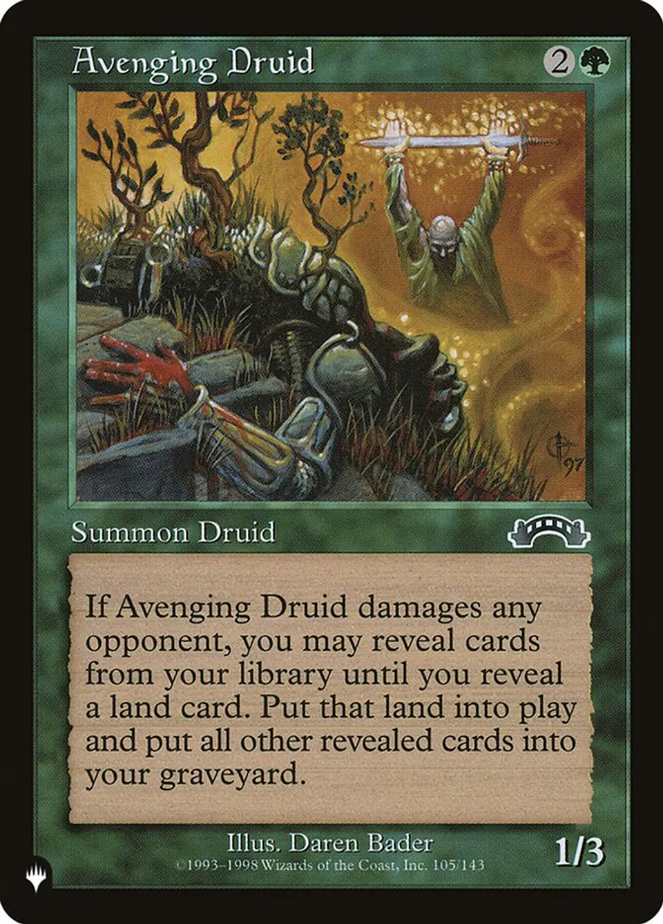 Avenging Druid (Retro Frame) | Inglés | NM | PLST 1