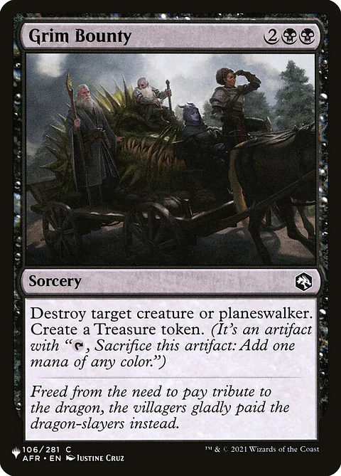 Grim Bounty | Inglés | NM | PLST