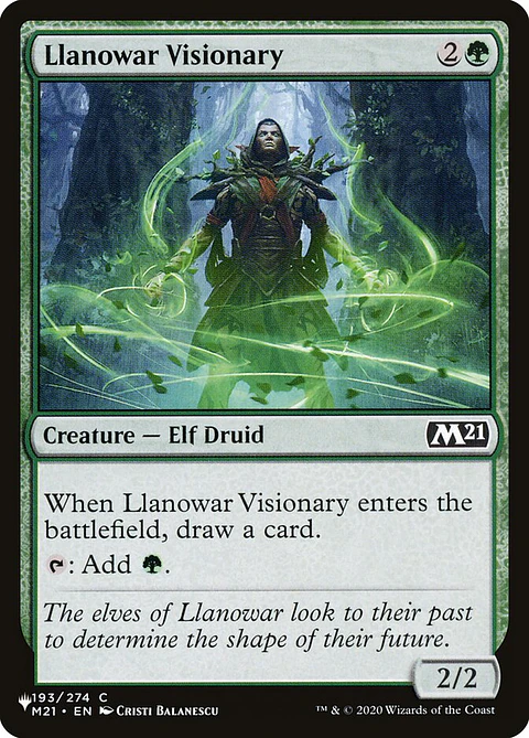 Llanowar Visionary | Inglés | NM | PLST