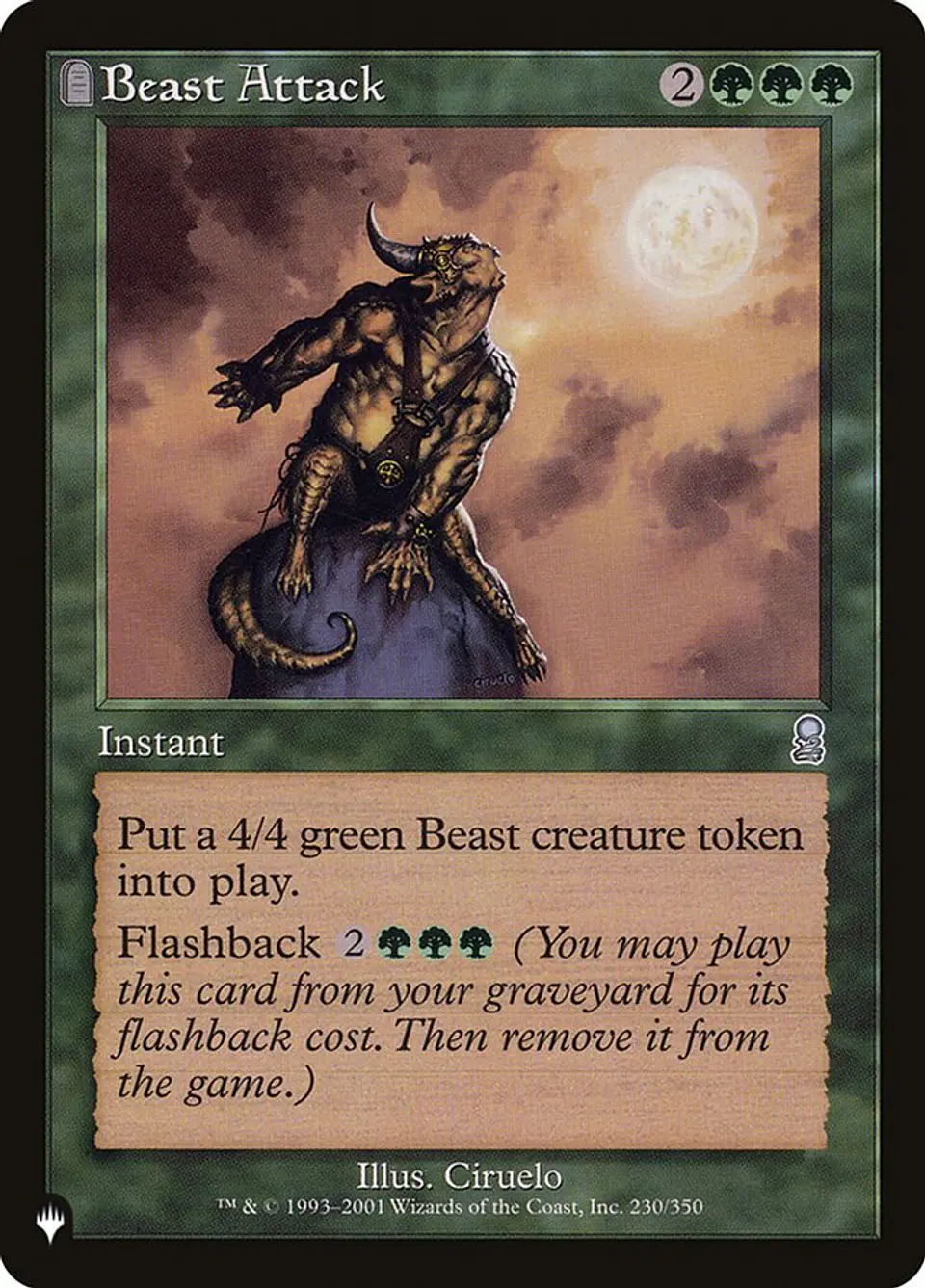 Beast Attack (Retro Frame) | Inglés | NM | PLST 1