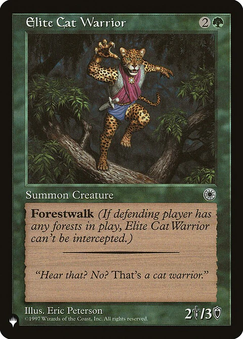 Elite Cat Warrior (Retro Frame) | Inglés | NM | PLST