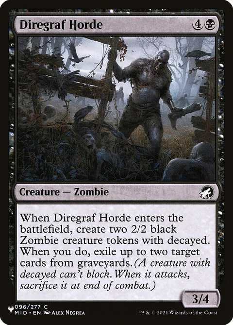 Diregraf Horde | Inglés | NM | PLST