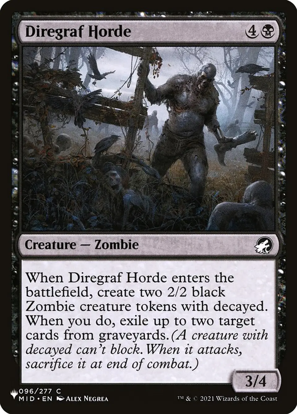 Diregraf Horde | Inglés | NM | PLST 1
