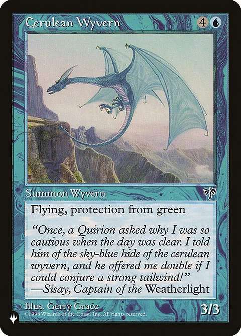 Cerulean Wyvern (Retro Frame) | Inglés | NM | PLST