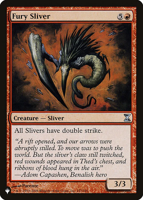 Fury Sliver | Inglés | NM | PLST