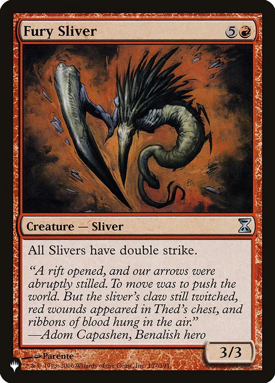 Fury Sliver | Inglés | NM | PLST 1