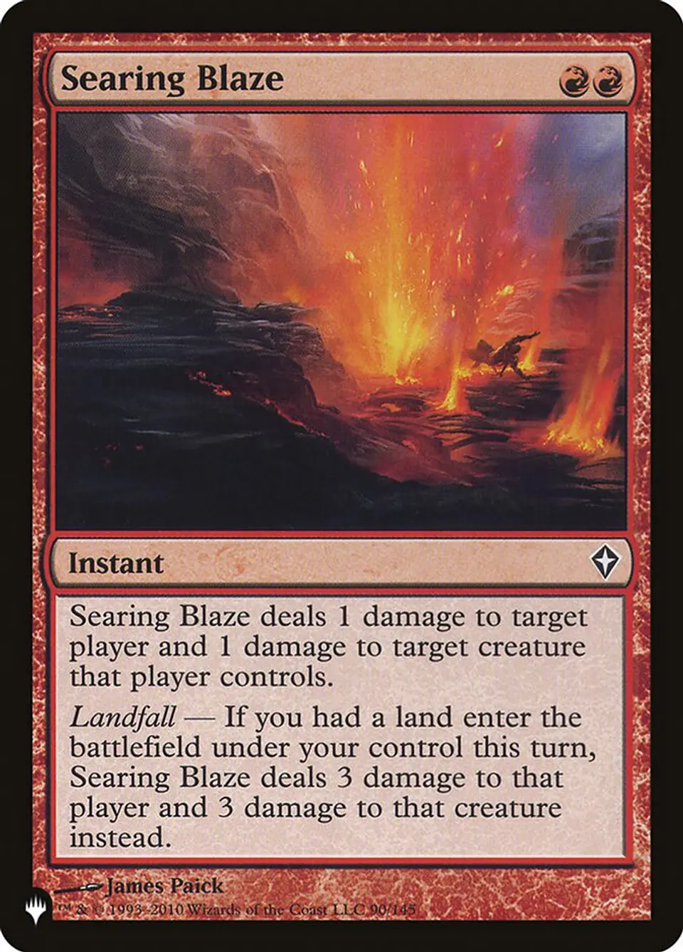 Searing Blaze | Inglés | NM | PLST 1