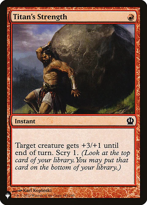 Titan's Strength | Inglés | NM | PLST