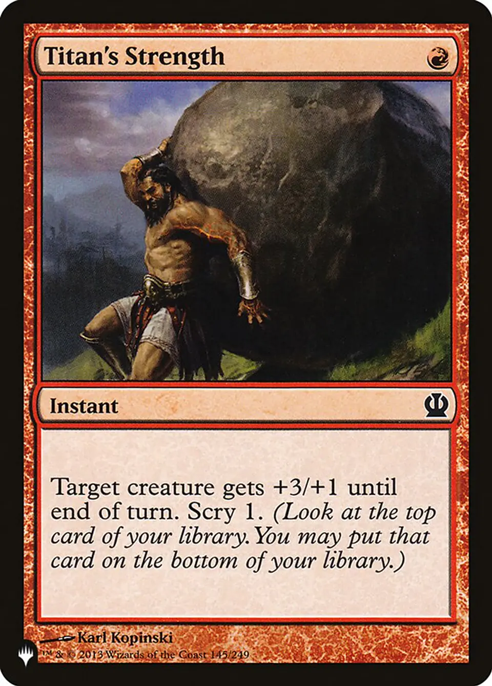 Titan's Strength | Inglés | NM | PLST 1