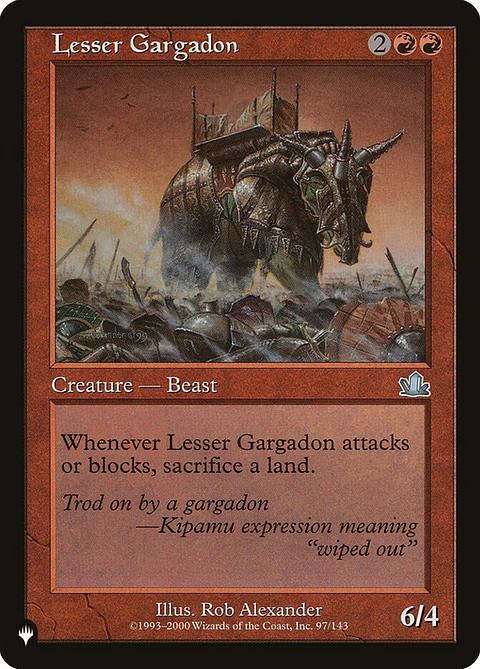 Lesser Gargadon (Retro Frame) | Inglés | NM | PLST