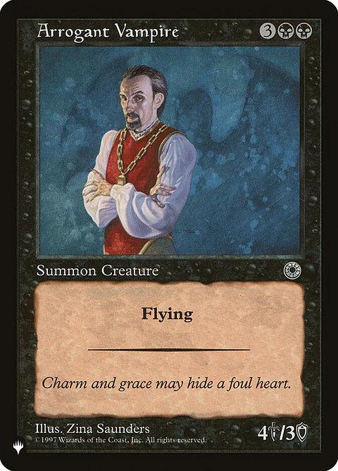 Arrogant Vampire (Retro Frame) | Inglés | NM | PLST