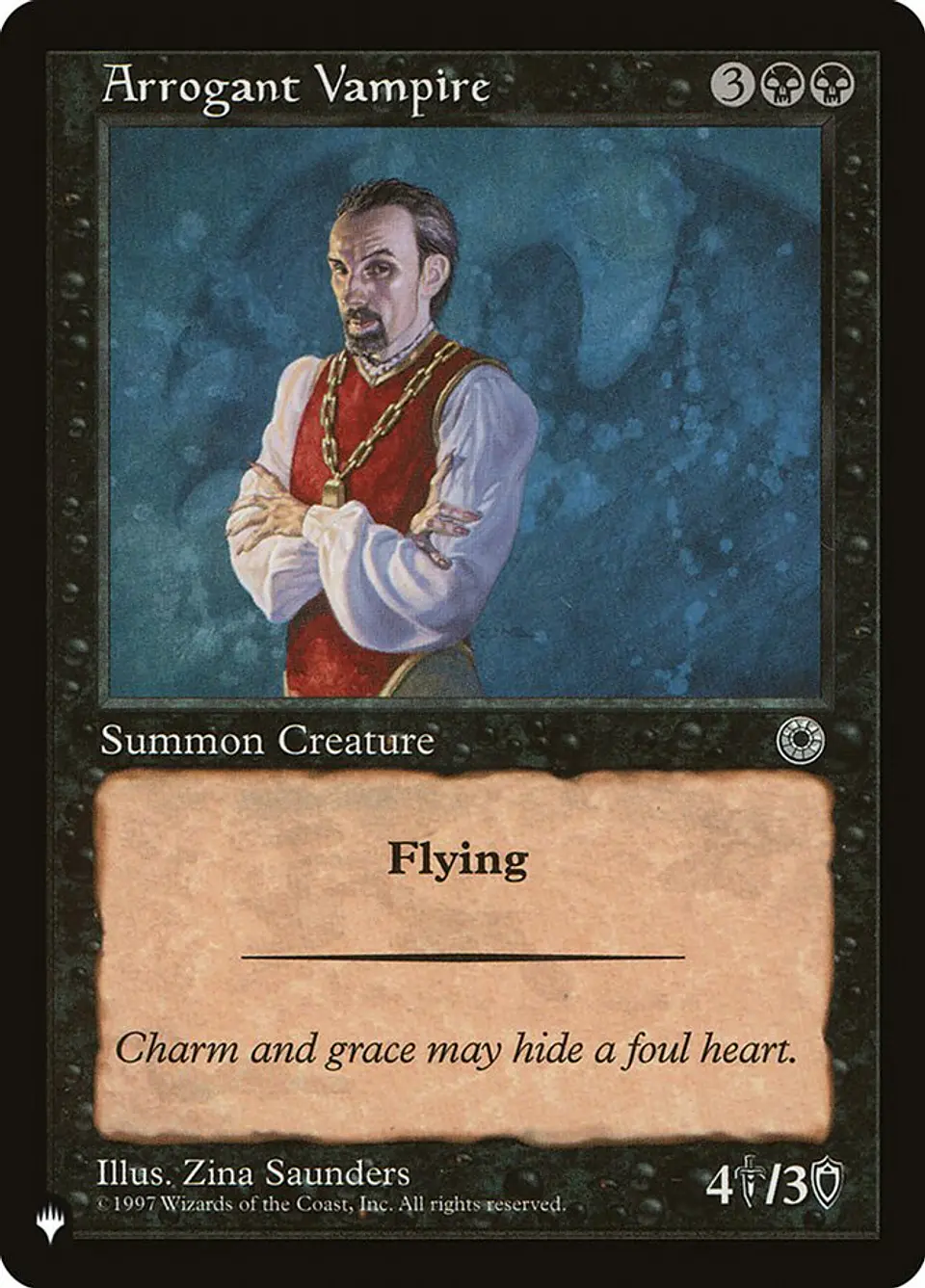 Arrogant Vampire (Retro Frame) | Inglés | NM | PLST 1