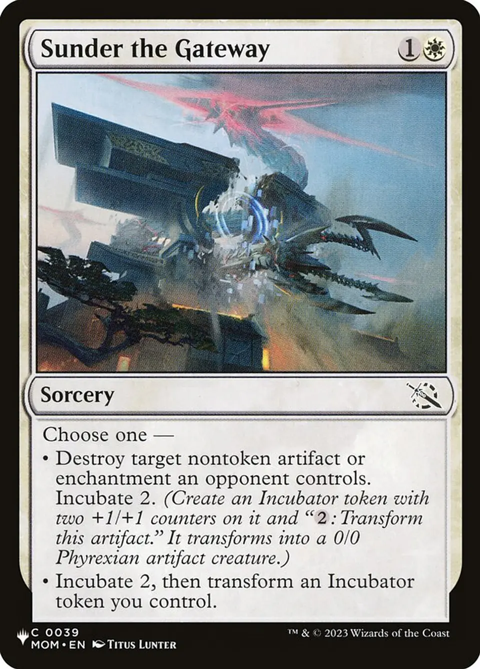 Sunder the Gateway | Inglés | NM | PLST 1