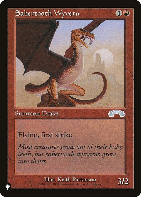 Sabertooth Wyvern (Retro Frame) | Inglés | NM | PLST