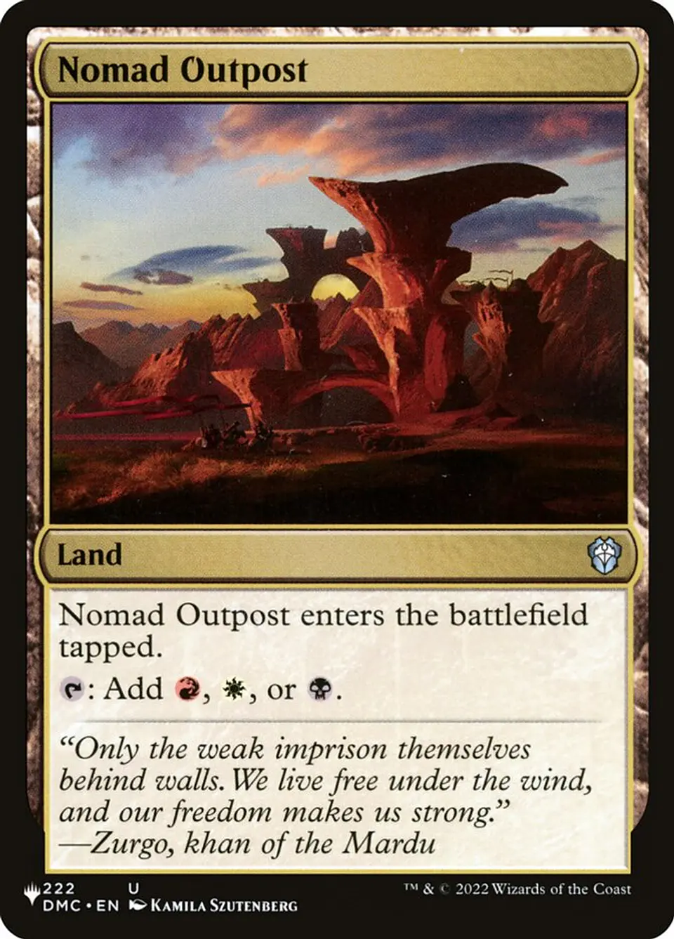 Nomad Outpost | Inglés | NM | PLST 1