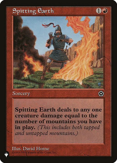 Spitting Earth (Retro Frame) | Inglés | NM | PLST