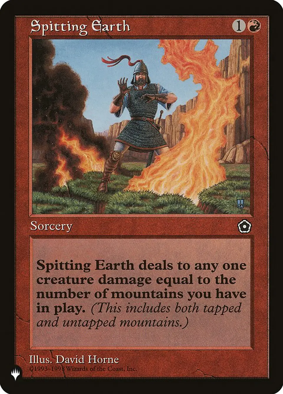 Spitting Earth (Retro Frame) | Inglés | NM | PLST 1