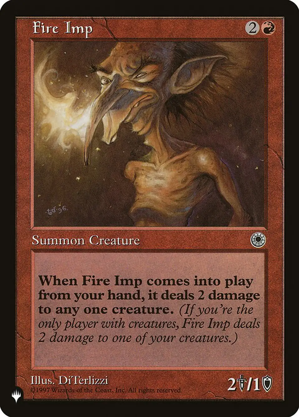 Fire Imp (Retro Frame) | Inglés | NM | PLST 1