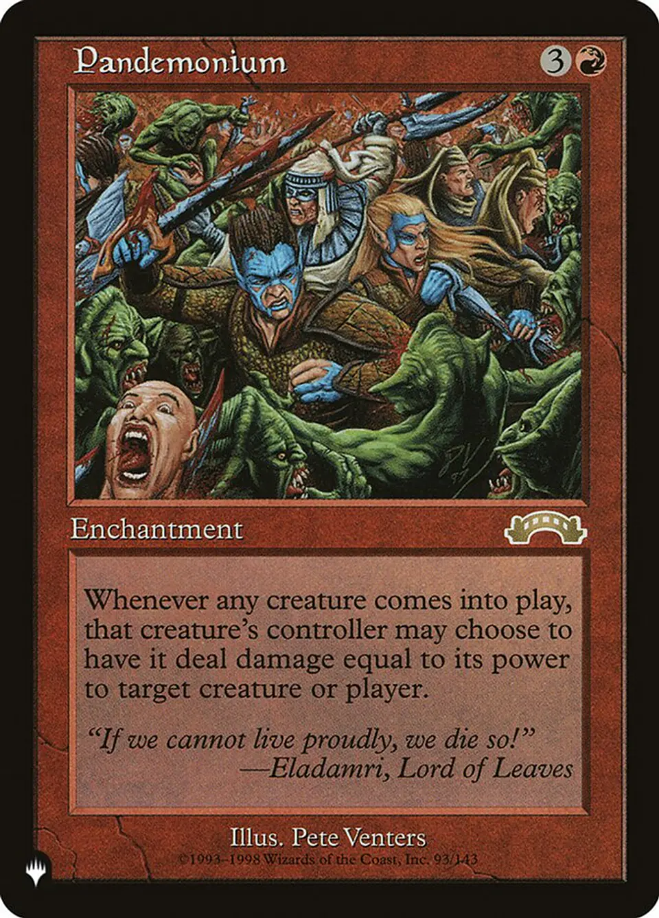 Pandemonium (Retro Frame) | Inglés | NM | PLST 1