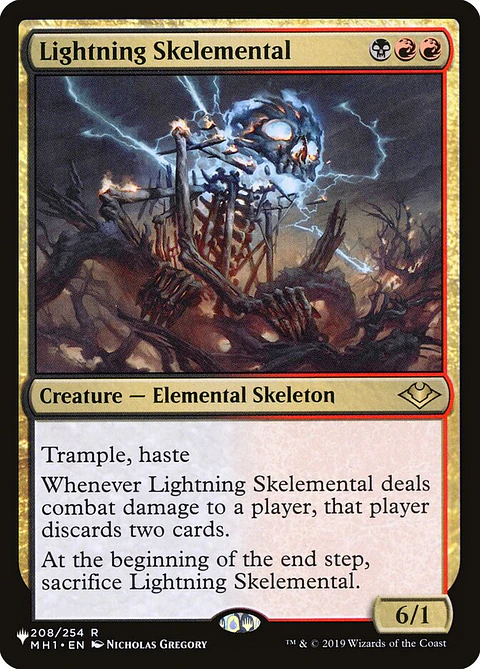 Lightning Skelemental | Inglés | NM | PLST