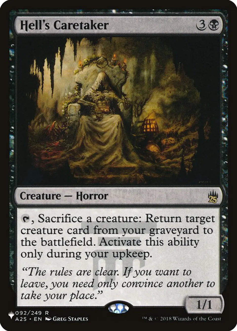 Hell's Caretaker | Inglés | NM | PLST 1