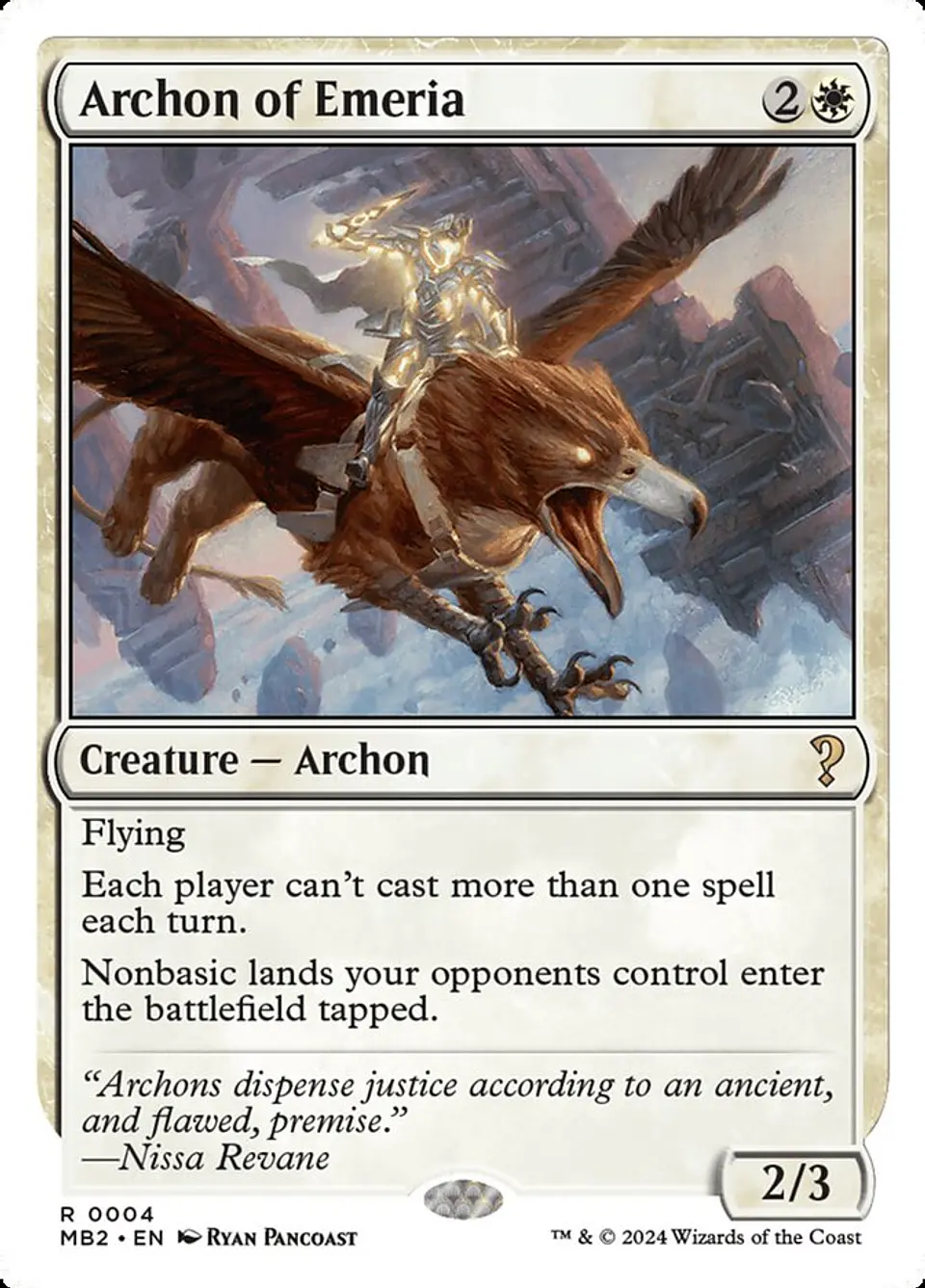 Archon of Emeria | Inglés | NM | MB2 1