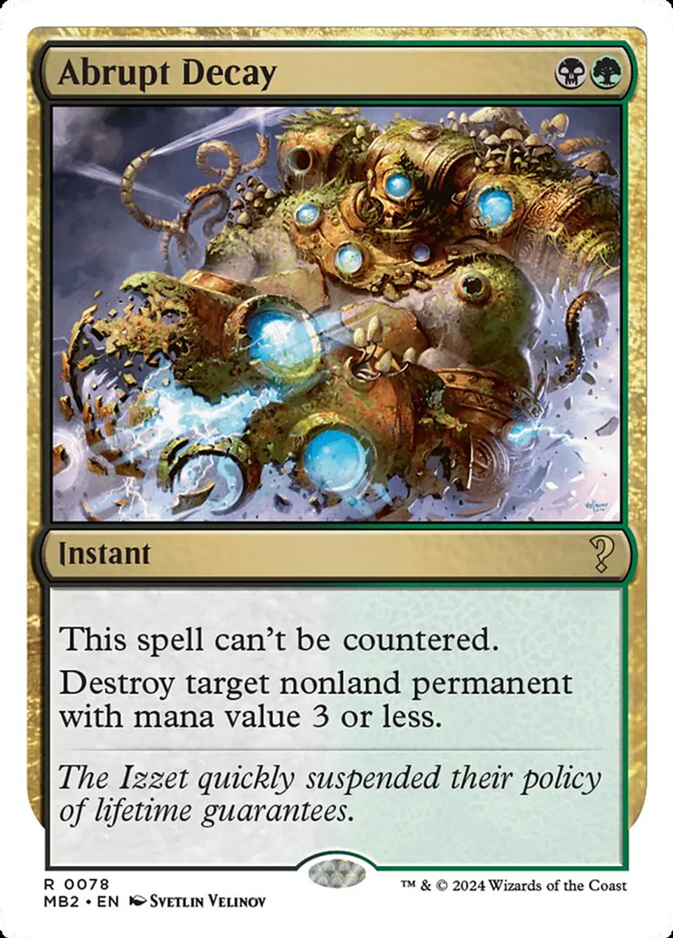 Abrupt Decay | Inglés | NM | MB2 1