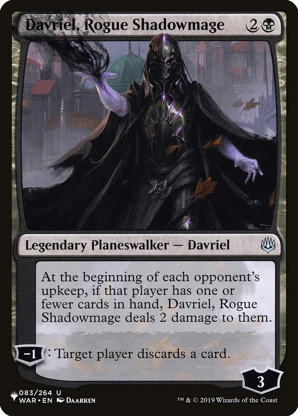 Davriel, Rogue Shadowmage | Inglés | NM | PLST 1